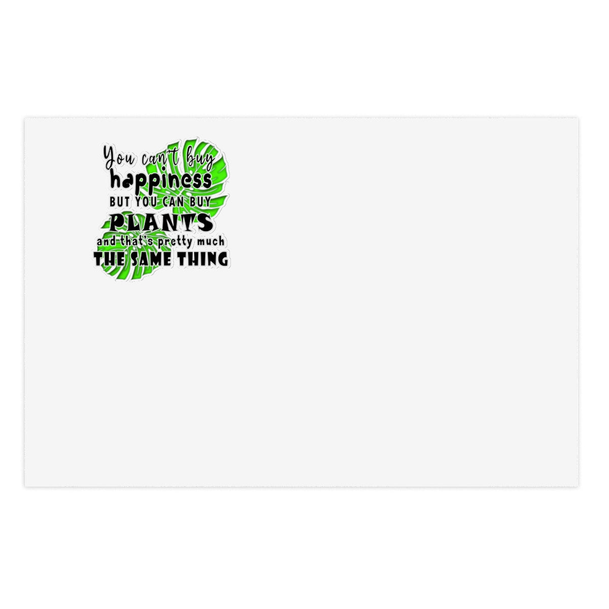 Sticker Sheets you can't buy happiness but you can buy plants Plants Lover Quotes Gift idea