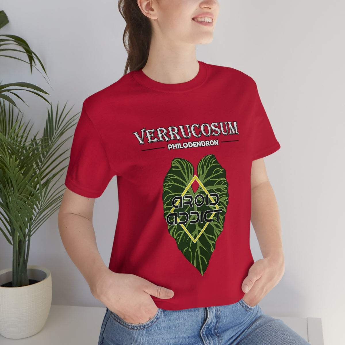 Philodendron Verrucosum Unisex Jersey Short Sleeve Tee