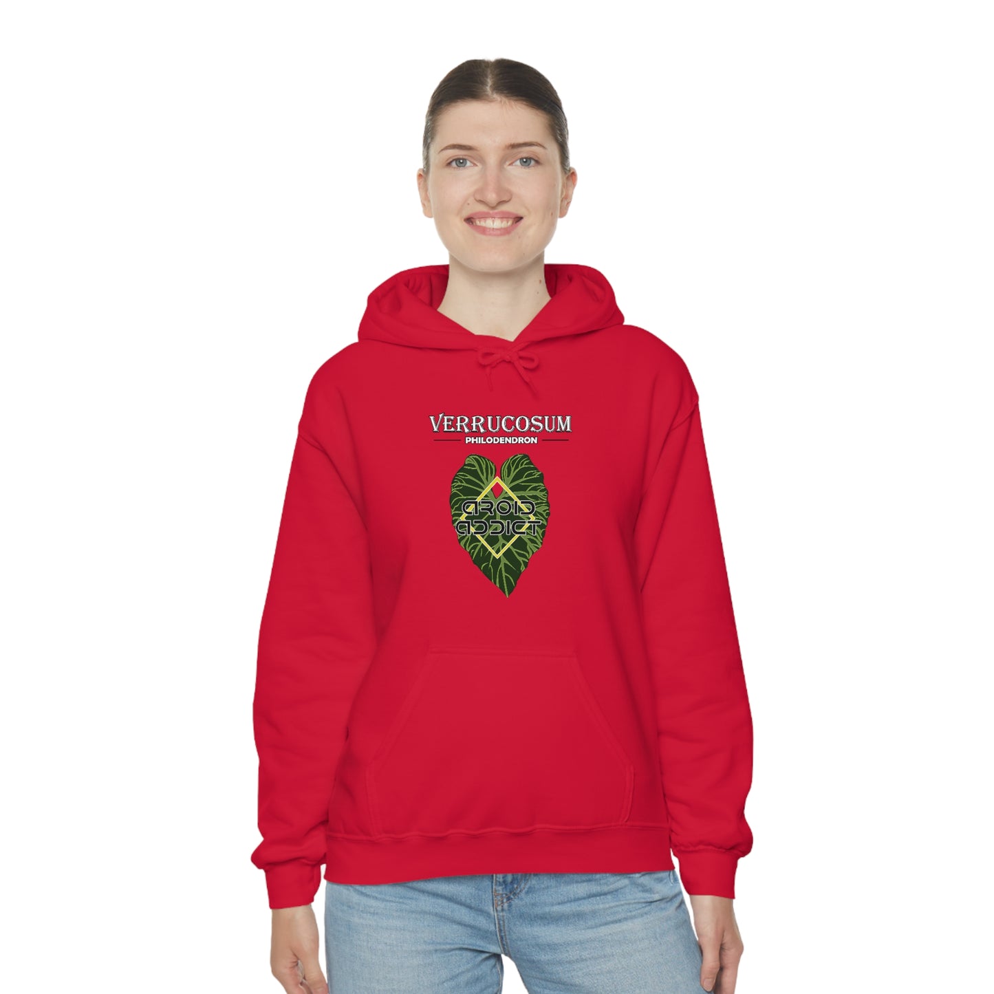 Philodendron Verrucosum Unisex Heavy Blend™ Hooded Sweatshirt