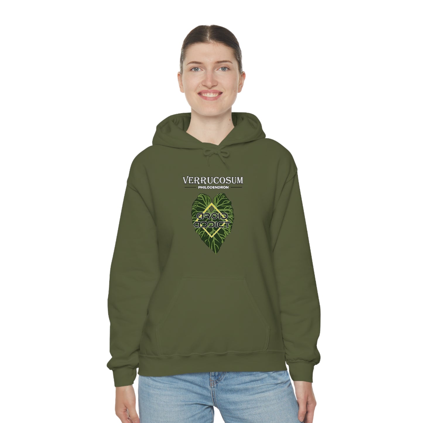 Philodendron Verrucosum Unisex Heavy Blend™ Hooded Sweatshirt