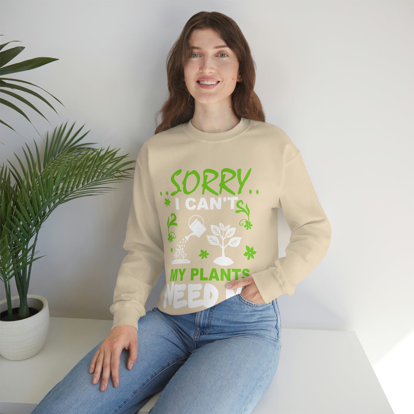 My Plant Need Me Unisex Heavy Blend™ Crewneck Sweatshirt