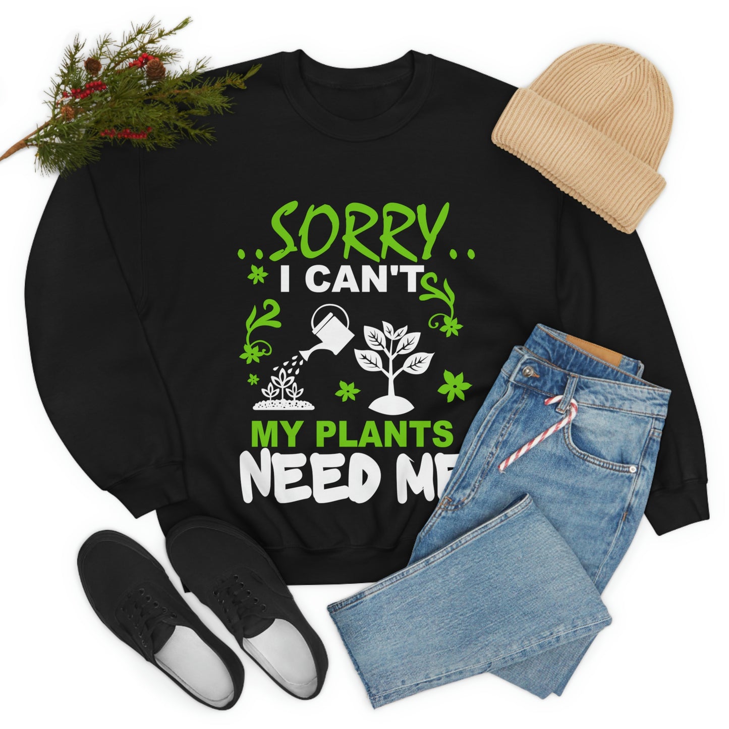 My Plant Need Me Unisex Heavy Blend™ Crewneck Sweatshirt