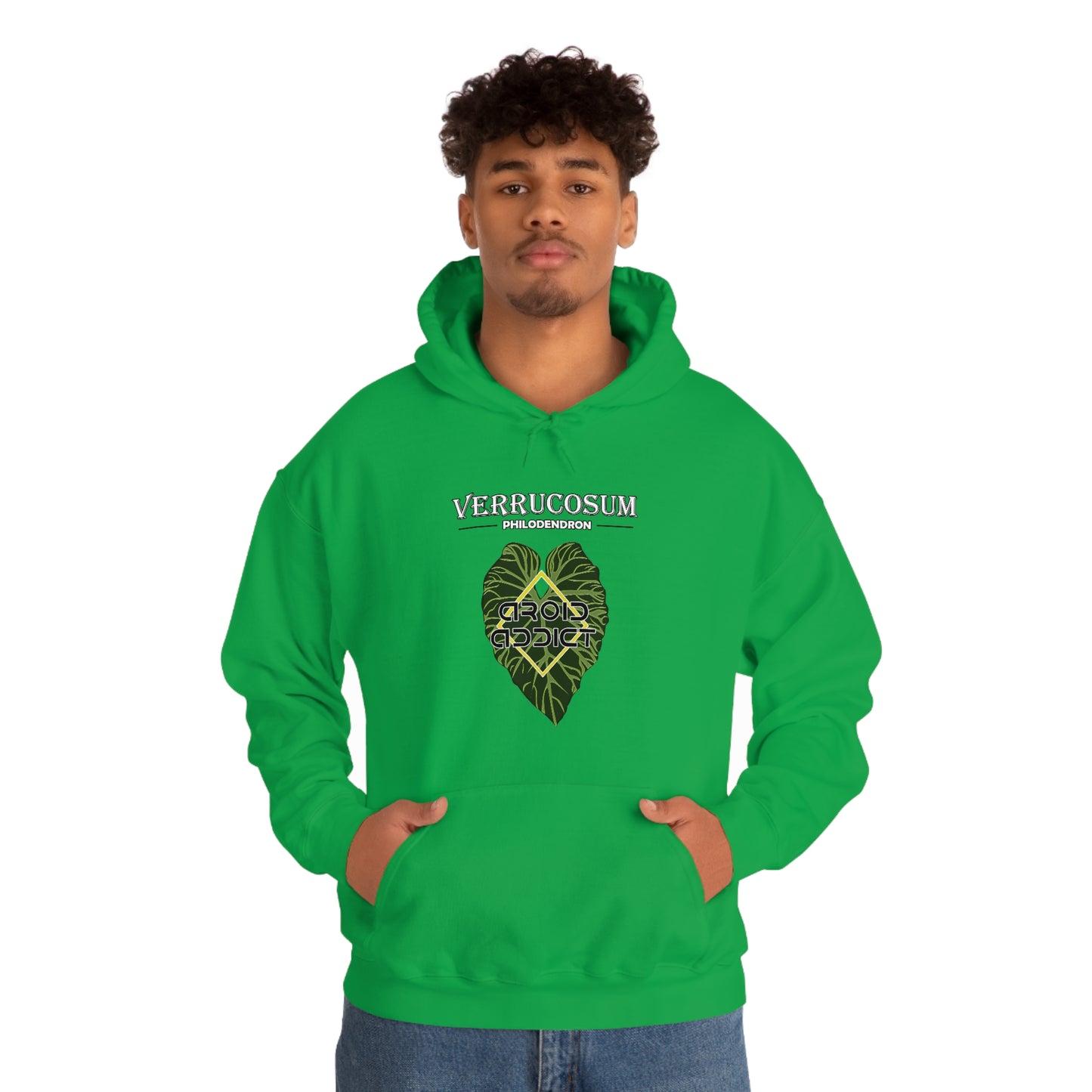 Philodendron Verrucosum Unisex Heavy Blend™ Hooded Sweatshirt