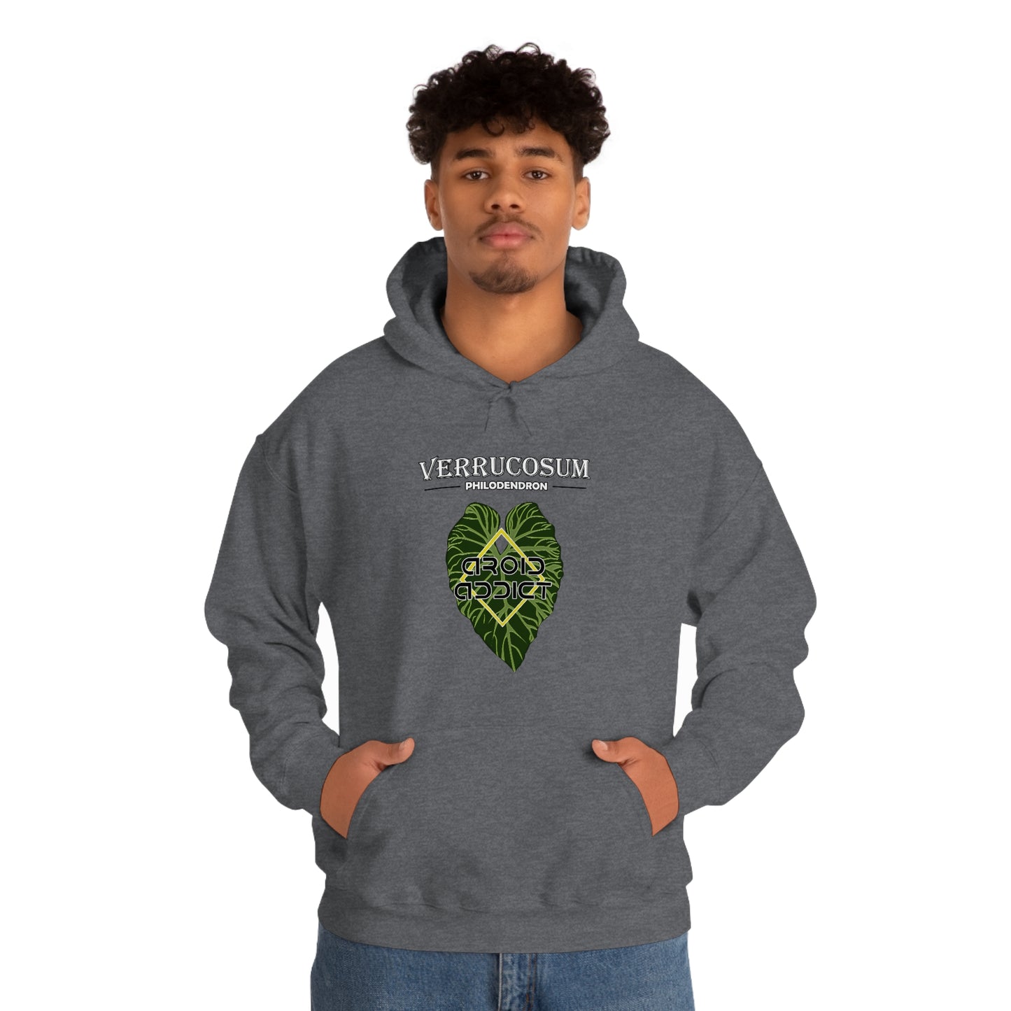 Philodendron Verrucosum Unisex Heavy Blend™ Hooded Sweatshirt