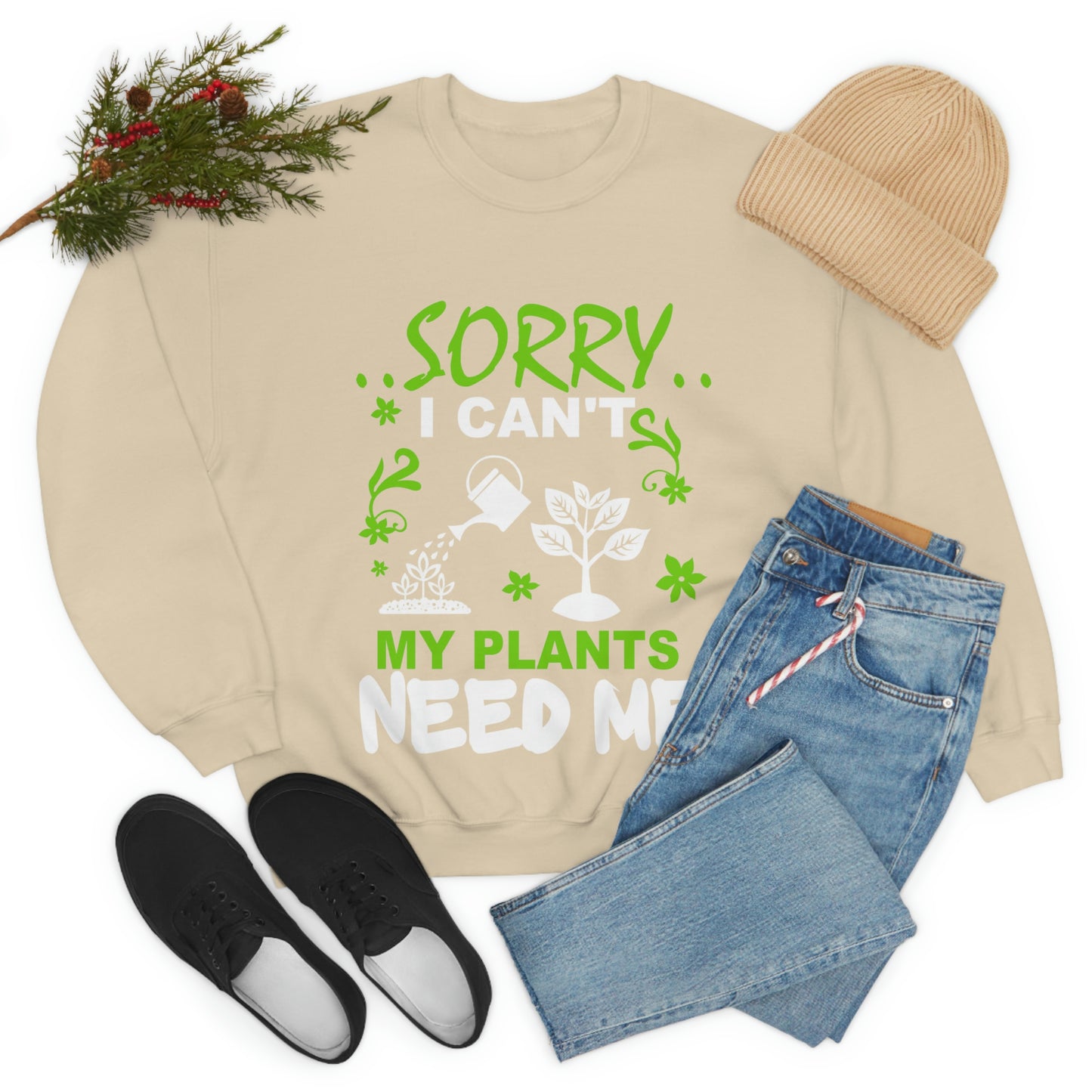 My Plant Need Me Unisex Heavy Blend™ Crewneck Sweatshirt