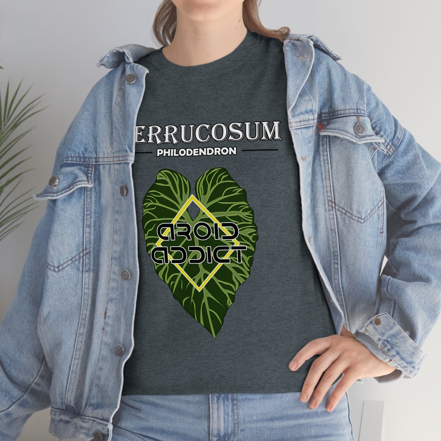 Philodendron Verrucosum Lovers Unisex Heavy Cotton Tee