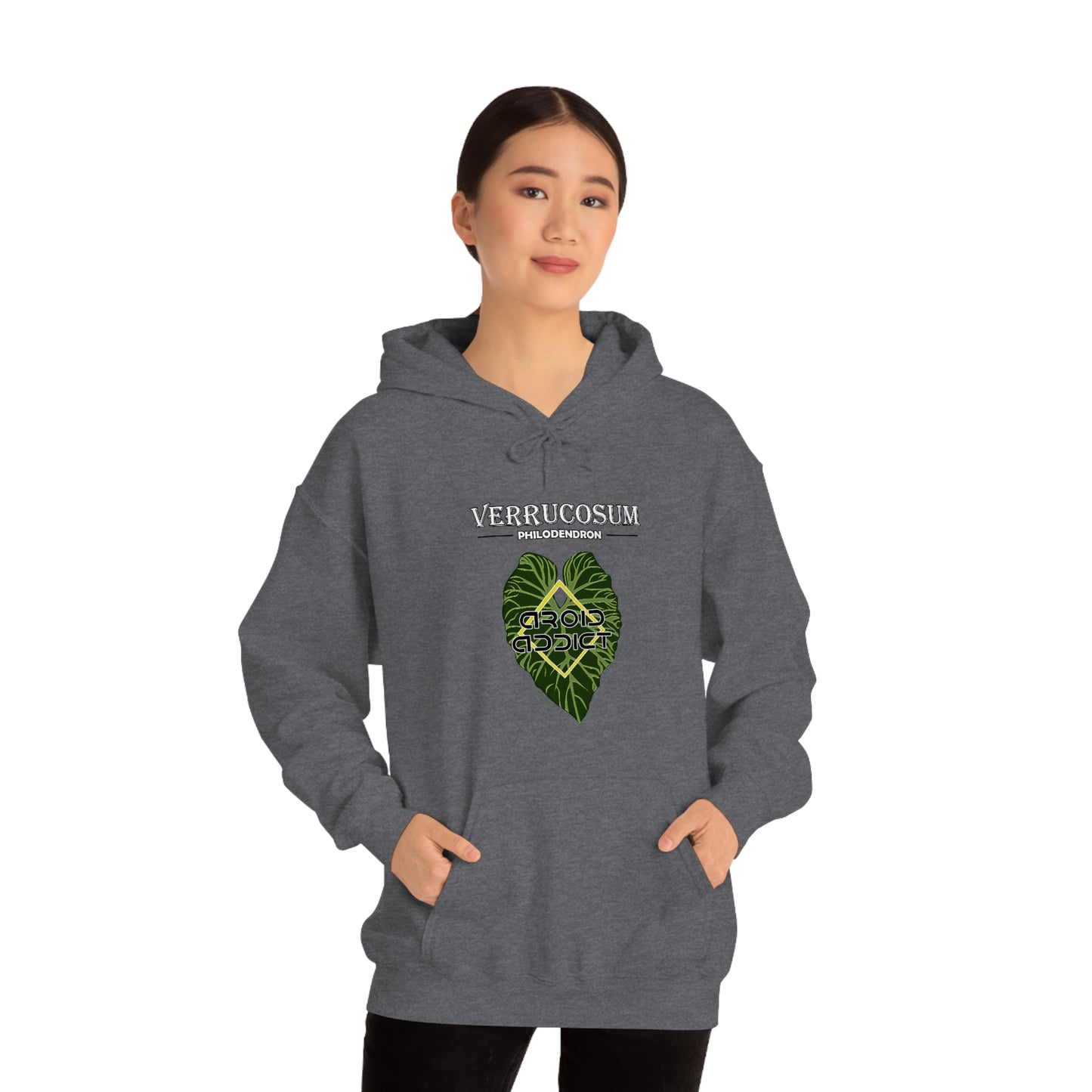 Philodendron Verrucosum Unisex Heavy Blend™ Hooded Sweatshirt
