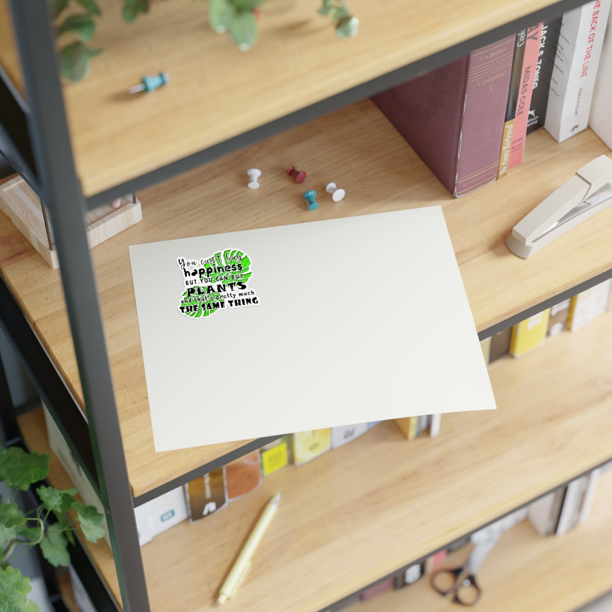 Sticker Sheets you can't buy happiness but you can buy plants Plants Lover Quotes Gift idea