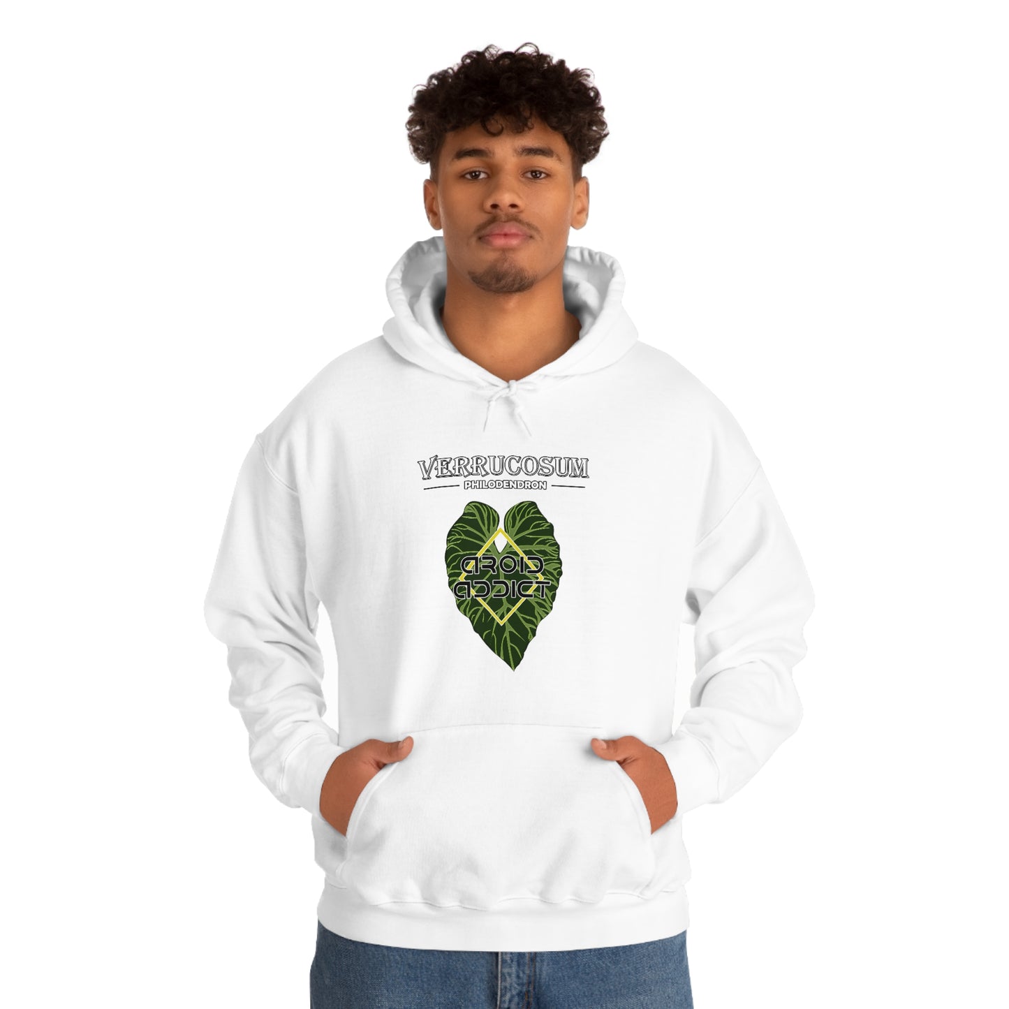 Philodendron Verrucosum Unisex Heavy Blend™ Hooded Sweatshirt