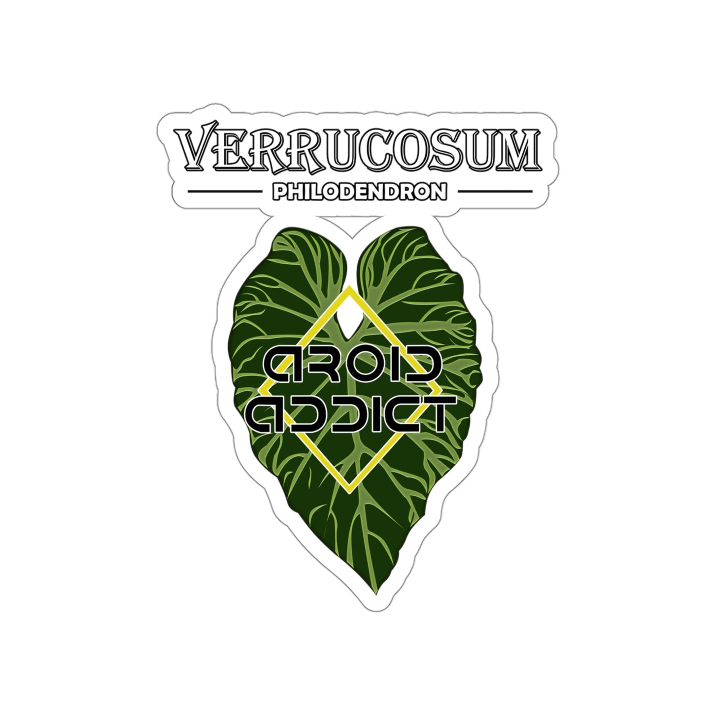 Kiss-Cut Stickers Philodendron Verrucosum