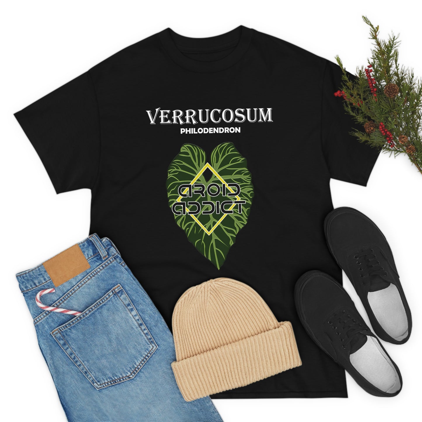 Philodendron Verrucosum Lovers Unisex Heavy Cotton Tee