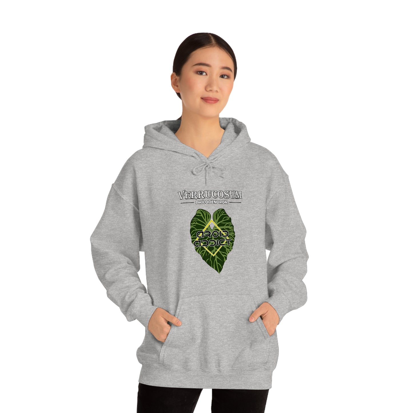 Philodendron Verrucosum Unisex Heavy Blend™ Hooded Sweatshirt