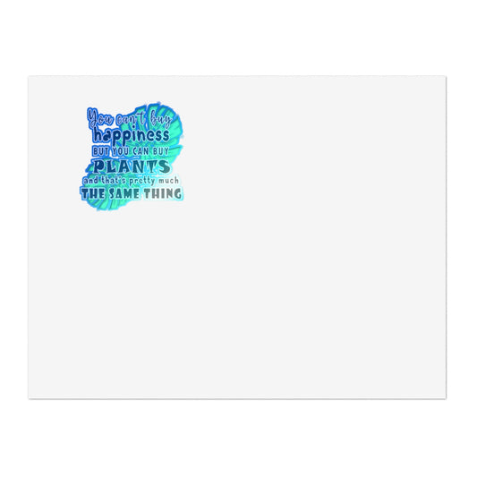 Sticker Sheets you can't buy happiness but you can buy plants Plants Lover Quotes Gift idea