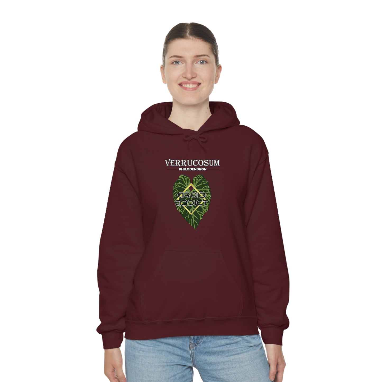 Philodendron Verrucosum Unisex Heavy Blend™ Hooded Sweatshirt