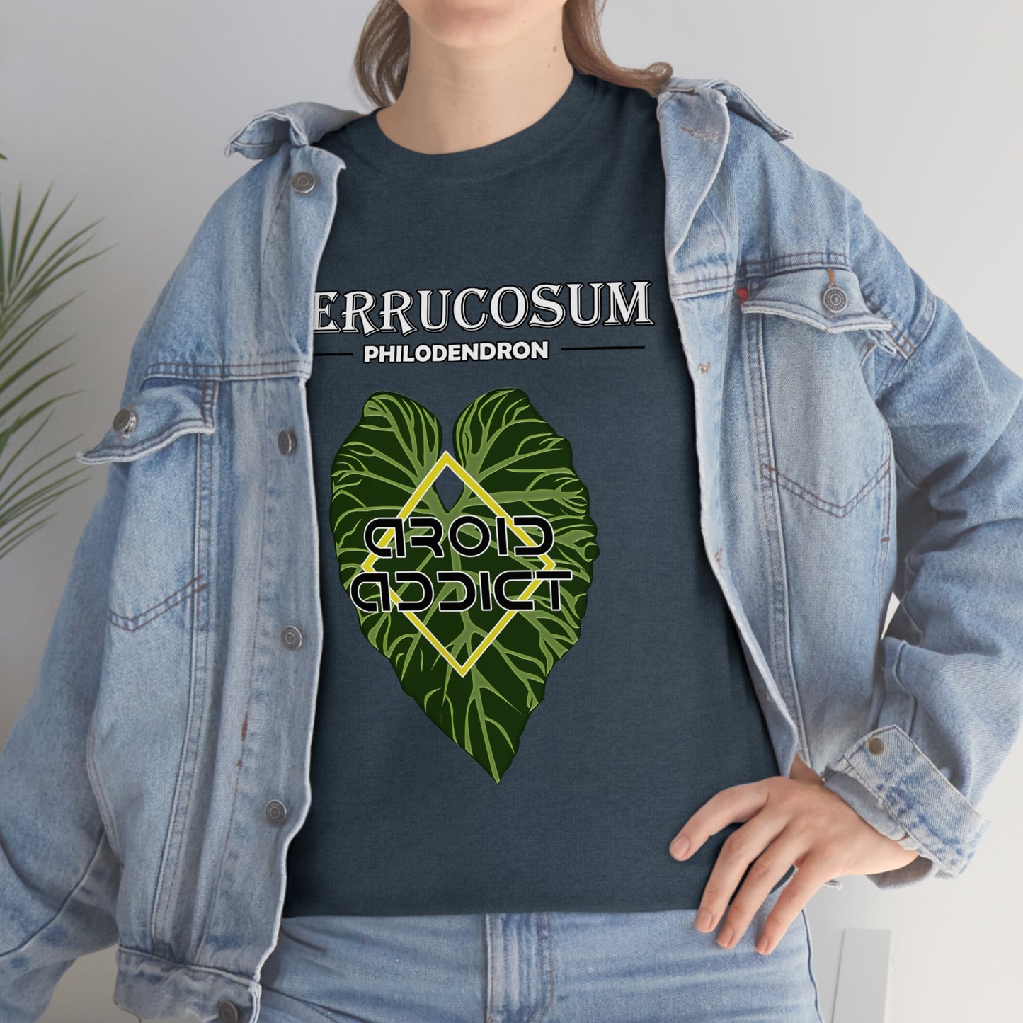 Philodendron Verrucosum Lovers Unisex Heavy Cotton Tee