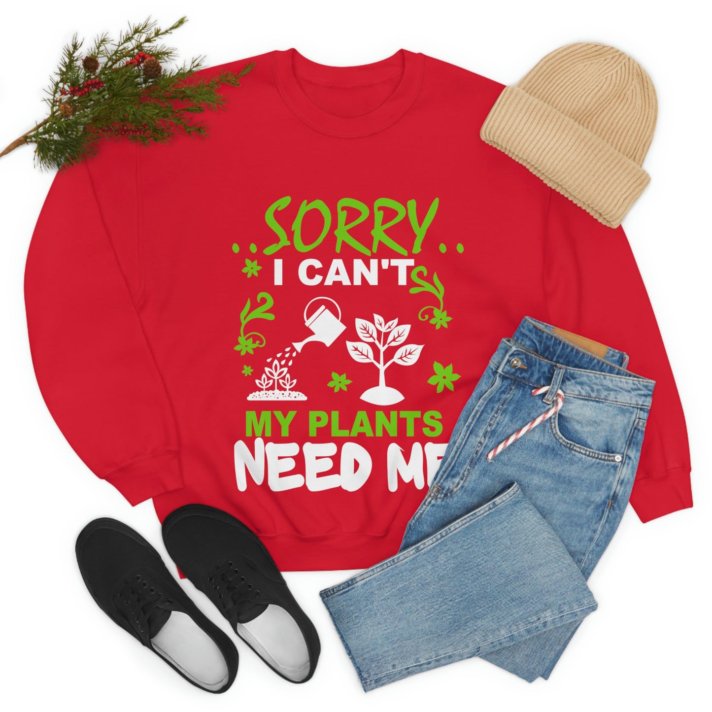 My Plant Need Me Unisex Heavy Blend™ Crewneck Sweatshirt
