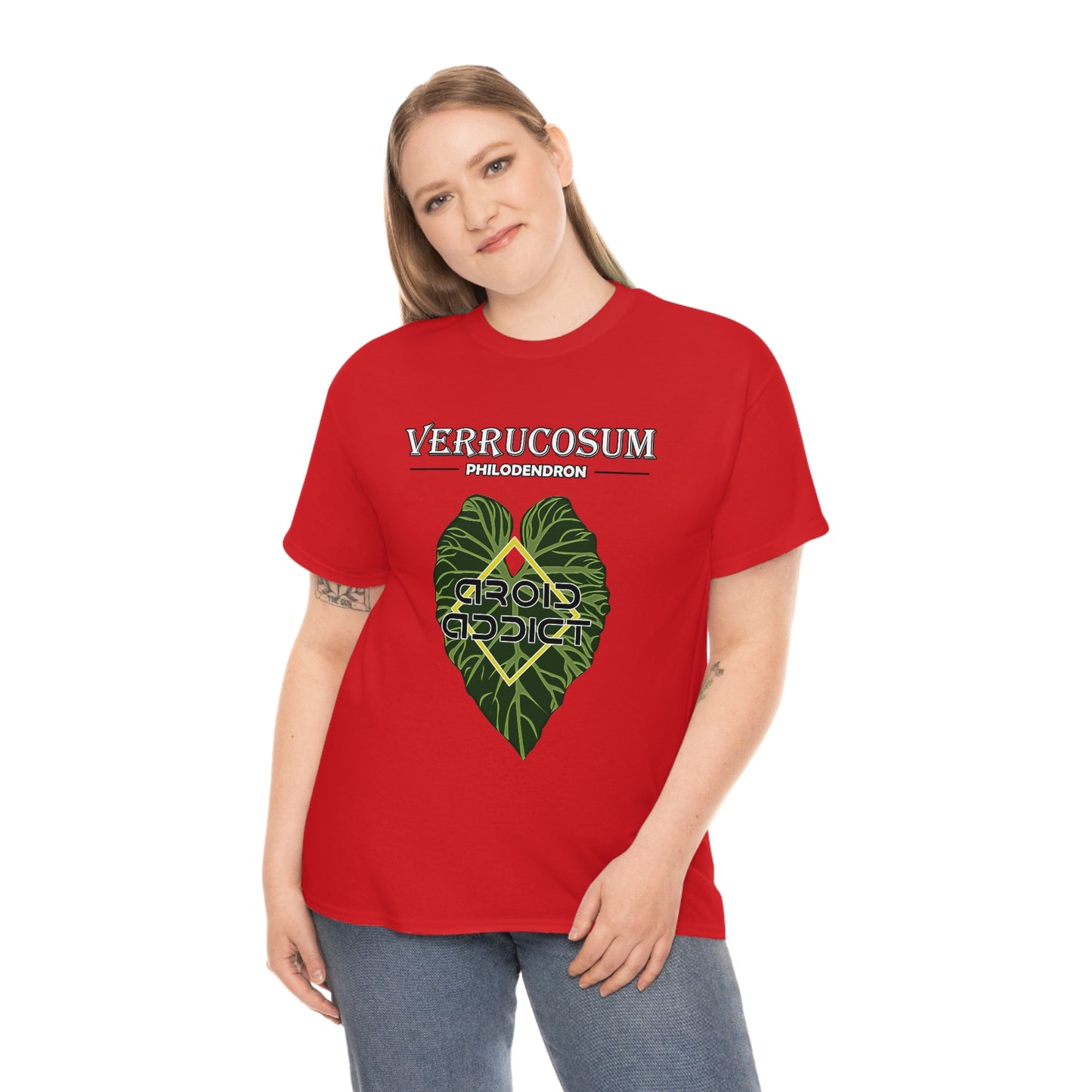 Philodendron Verrucosum Lovers Unisex Heavy Cotton Tee