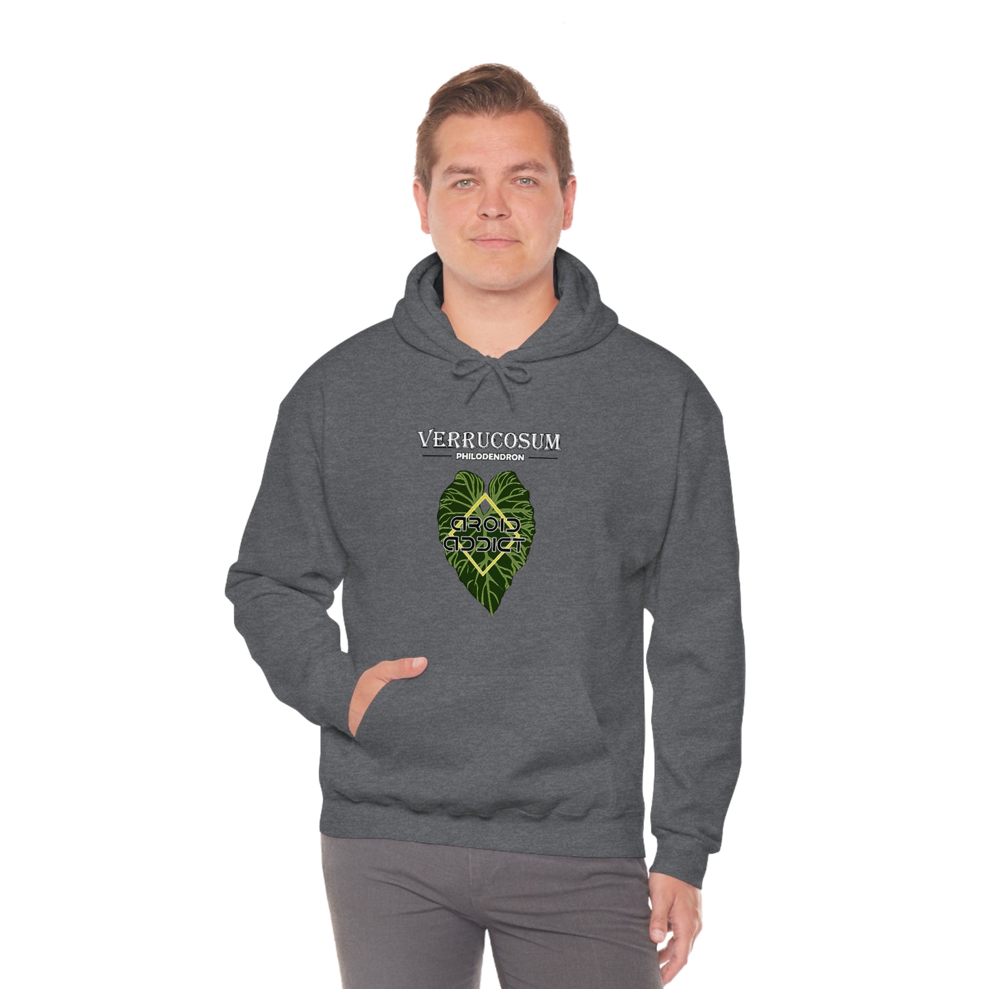 Philodendron Verrucosum Unisex Heavy Blend™ Hooded Sweatshirt