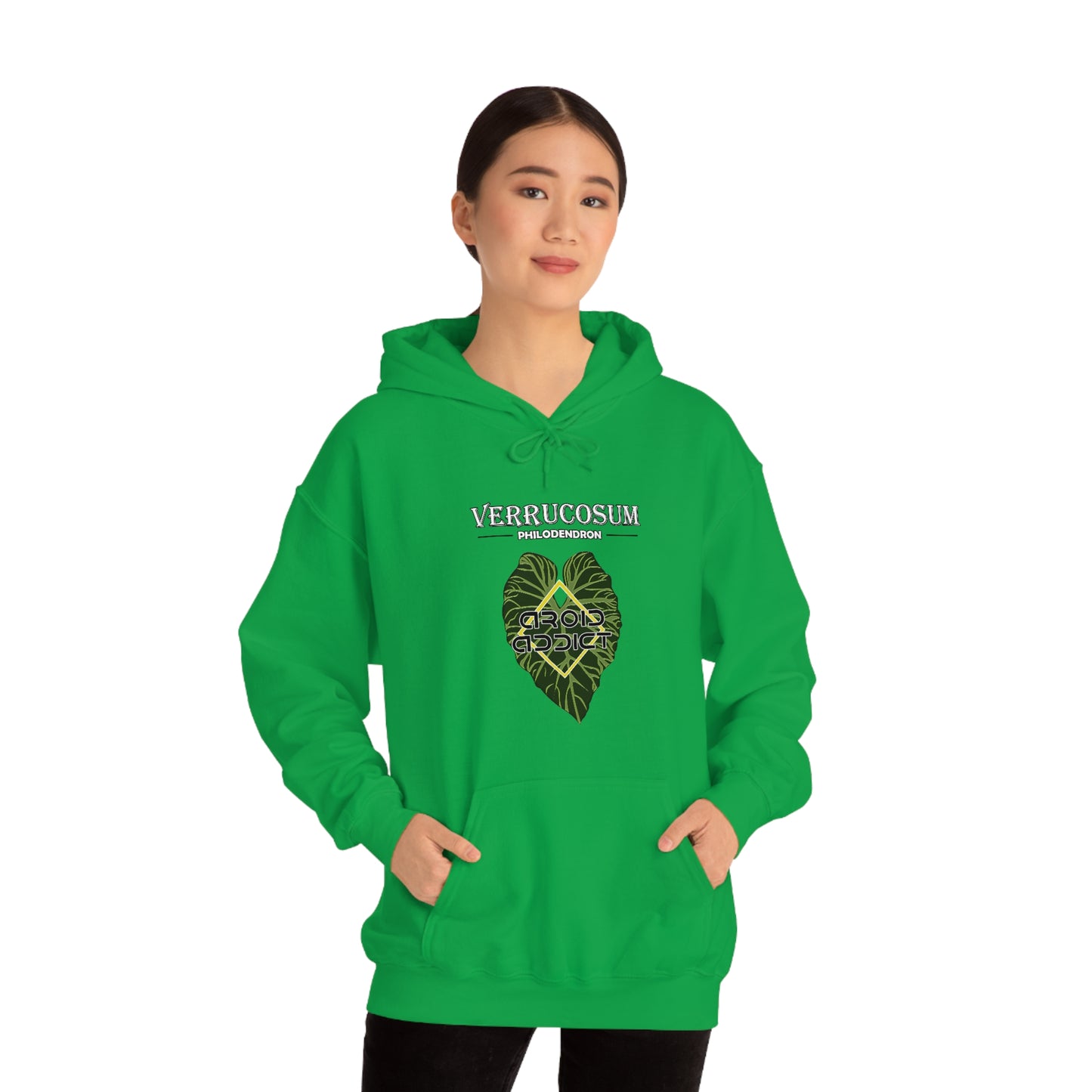 Philodendron Verrucosum Unisex Heavy Blend™ Hooded Sweatshirt