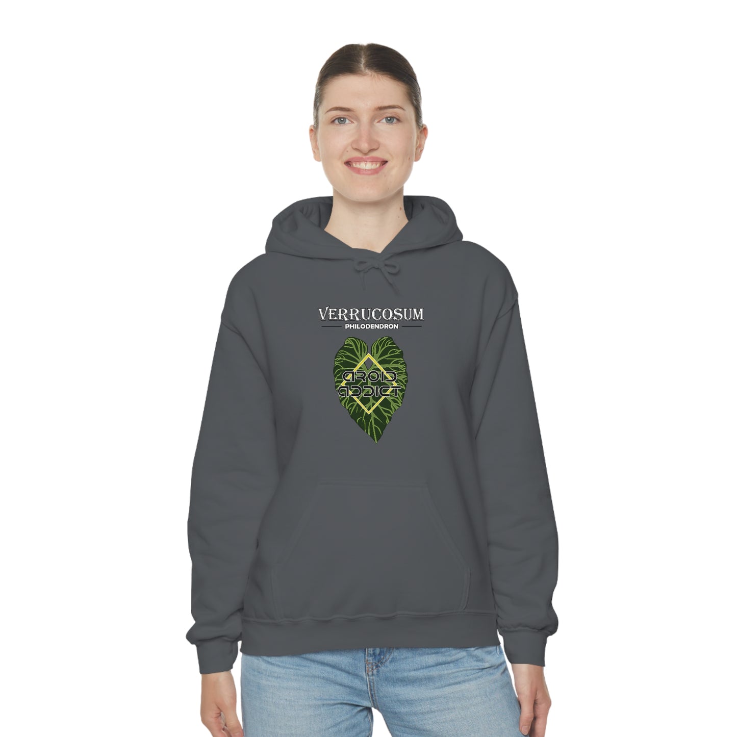 Philodendron Verrucosum Unisex Heavy Blend™ Hooded Sweatshirt