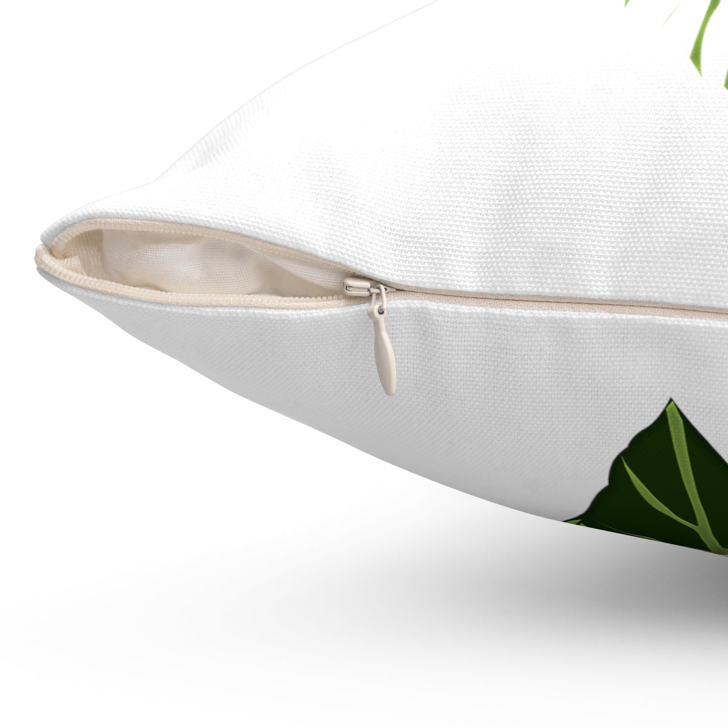 Philodendron Verrucosum Plants Spun Polyester Square Pillow