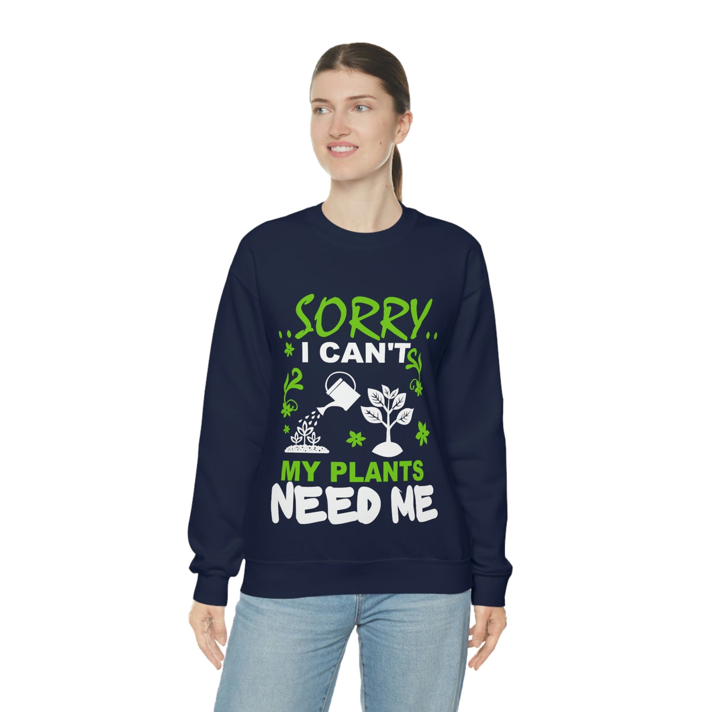 My Plant Need Me Unisex Heavy Blend™ Crewneck Sweatshirt