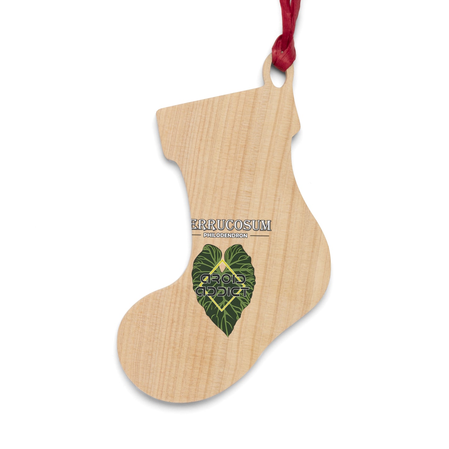 Wooden Ornaments Philodendron Verrucosum